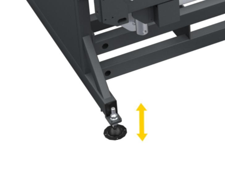 Aluminium BFG Justerbara fötter Emmegi